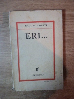 ERI de RADU D. ROSETTI , 1931 foto