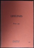 PETER JAY:LIFELINES/POEMS/EDINBURGH&#039;77/DEDICATIE-AUTOGRAF/MOTTO NICHITA STANESCU