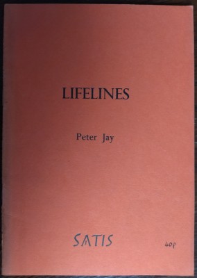 PETER JAY:LIFELINES/POEMS/EDINBURGH&amp;#039;77/DEDICATIE-AUTOGRAF/MOTTO NICHITA STANESCU foto