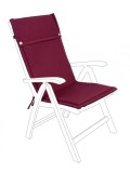 Cumpara ieftin Perna scaun gradina din textil visiniu Poly 50 cm x 120 cm x 3 h