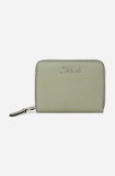 Karl Lagerfeld portofel femei, culoarea verde, A1W32105