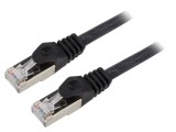 Patch Cord S/FTP Cat6a LSZH Negru 15m Cablexpert, Gembird