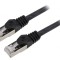 Patch Cord S/FTP Cat6a LSZH Negru 15m Cablexpert