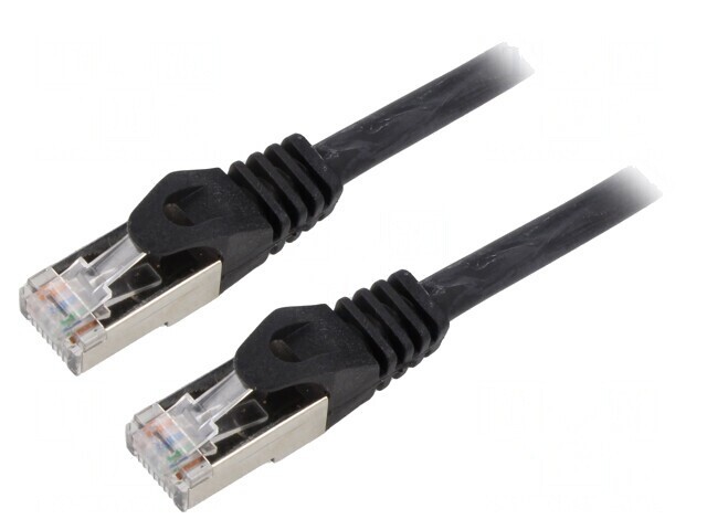 Patch Cord S/FTP Cat6a LSZH Negru 15m Cablexpert