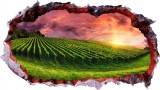 Sticker decorativ, Gaura in perete 3D, Natura, 85 cm, 334STK-1, natura si peisaje