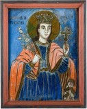 Sf. Mucenita Paraschiva, Icoana pe sticla, Secol XIX