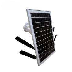Router Solar ambrasmart 4G Wireless, compatibil SIM, baterie 25.600mAh, echipament rezistent la apa pentru exterior, WiFi 6, Alb-Negru
