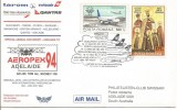 No(1) plic omagial -Clubul filatelic SWiSSAIR 1994-cartare speciala - fff rar