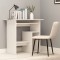 Gossi birou, alb, 80 x 45 x 74 cm, lemn prelucrat