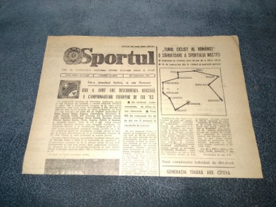 ZIARUL SPORTUL 1 SEPTEMBRIE 1983 foto