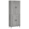 Dulap inalt, gri sonoma, 69,5x34x180 cm, lemn compozit
