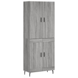 Cumpara ieftin Dulap inalt, gri sonoma, 69,5x34x180 cm, lemn compozit