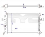 Radiator, racire motor OPEL ASTRA G Combi (F35) (1998 - 2009) TYC 725-0038-R