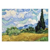 Puzzle Camp de grau cu chiparosi 1000 Pcs