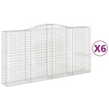 Cumpara ieftin Cosuri gabion arcuite, 6 buc 400x50x200/220 cm, fier galvanizat