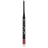 essence 8h Matte Comfort dermatograf mat de buze cu ascutitoare culoare 19 Burgundy Bestie 0.3 g