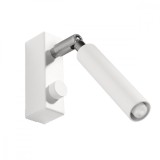 Lampă De Perete Eyetech Albă Din Aluminiu Cu 1 Bec Tub Modern De Interior