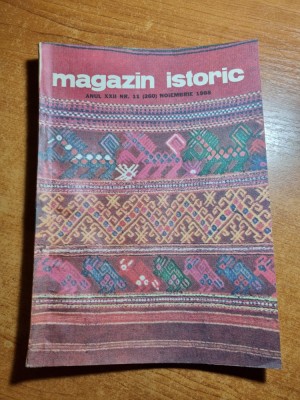 Revista Magazin Istoric - Noiembrie 1988 foto