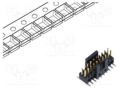 Conector şiruri pini tată 20 PIN 1,27mm gold flash SMT SAMTEC foto