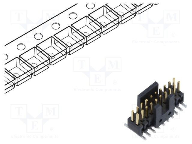 Conector şiruri pini tată 20 PIN 1,27mm gold flash SMT SAMTEC