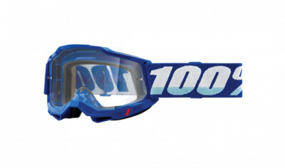 Ochelari Enduro 100% Accuri 2 Blue cu lentila oglinda sau clara foto