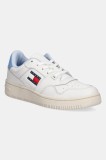 Tommy Jeans sneakers din piele TJW RETRO BASKET ESS culoarea alb, EN0EN02505