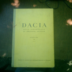 Dacia Revue d'archeologie et d'histoire ancienne Nouvell serie XI 1967 - C,. Daicoviciu si Em. Condurache