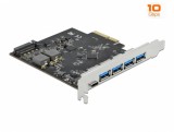 PCI Express x4 cu 1 x USB 3.2 Type-C + 4 x USB-A, Delock 89026