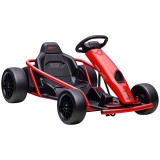 HOMCOM Go-Kart electric 24 V pentru copii P&acirc;nă la 13 km/h Gokart cu funcție Drift, Drift-Kart cu 2 motoare pentru 8&ndash;12 ani Roșu | Aosom Romania