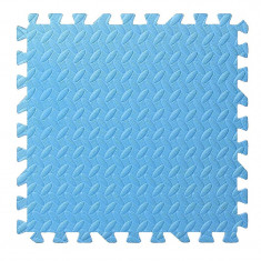 Covoras puzzle xl, 60x60 cm, grosime 2 cm, spuma eva, 2 piese culoare albastru deschis MultiMark GlobalProd