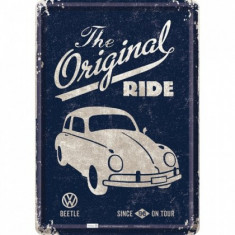 Placa metalica - VW The original - 10x14 cm