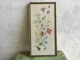 arta / design / vintage - Tablou cusatura cu flori model interesant !