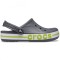Saboti Crocs Bayaband Clog Gri - Slate grey/Lime Punch