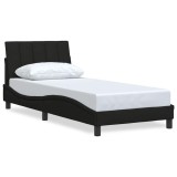 Cumpara ieftin Cadru de pat fara saltea Hanko tesatura neagra 80x200 cm