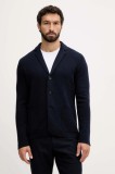 United Colors of Benetton jachetă cu l&acirc;nă culoarea bleumarin, 1Y6SK601K