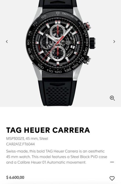 CEAS TAG HEUER CARRERA - Cal. Heuer 01 - Aston Martin - 45mm !