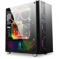 Carcasa Gaming Segotep Fenix 2, USB 3.0, Panou transparent, MiddleTower, Vent.... foto