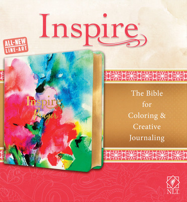 Inspire Prayer Bible NLT (Leatherlike, Joyful Colors with Gold Foil Accents): The Bible for Coloring &amp;amp; Creative Journaling foto