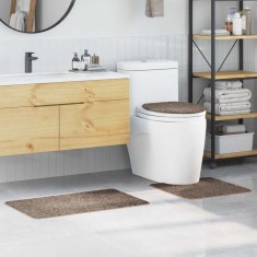 vidaXL Covoraș de baie 3 pcs Maro 50 x 50 cm Polipropilenă