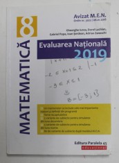 MATEMATICA , CLASA A 8 -A , EVALUAREA NATIONALA 2019 de GHEORGHE IUREA ...ADRIAN ZANOSCHI , 2018,, PREZINTA INSEMNARI CU MARKERUL