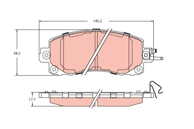 TRW GDB2216 set placute frana,frana disc foto