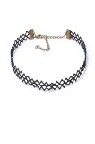 Choker Mystyle Fashion Black Mesh - Colier elegant pentru gat - Black Delux
