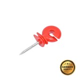 Izolator inelar premium rosu 91x35 mm pentru gard electric Breckner