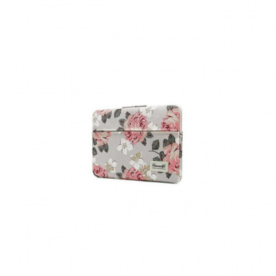 Husa Impermeabila Universala MacBook Air/Pro 15 Inch - Canvaslife Sleeve White/Rose foto