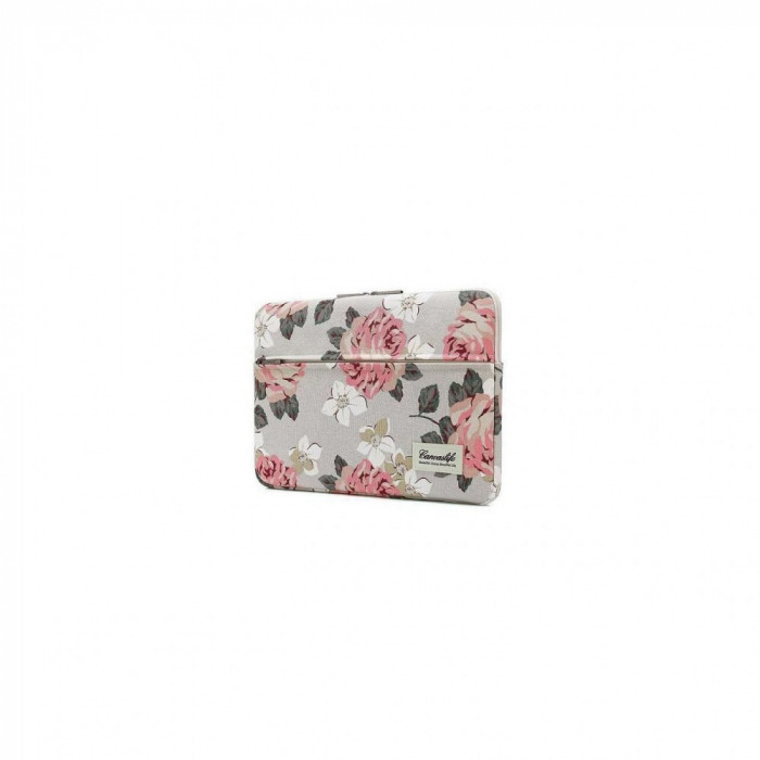 Husa Impermeabila Universala MacBook Air/Pro 15 Inch - Canvaslife Sleeve White/Rose