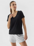 Tricou unicolor pentru femei - negru, 4F Sportswear