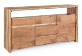 Comoda 3 usi lemn maro Eneas 160x45x85 cm
