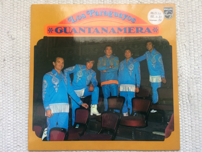 los paraguayos guantanamera 1972 disc vinyl lp muzica latino pop mambo samba VG+