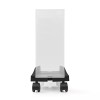 Suport PC Nedis Reglabil 14.5-24.2cm, 4 Roti Blocabile, Metal/Plastic, Negru, 20kg