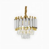 Cumpara ieftin Candelabru Cristal 3XE14 Auriu Alb Eurar, Alessandro DESIGN